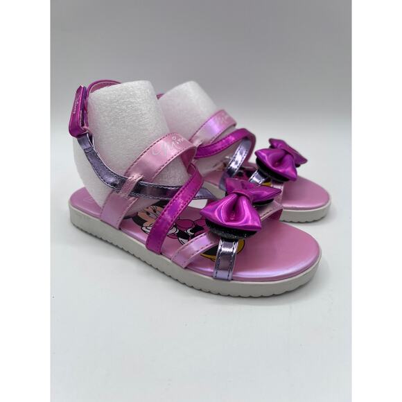 Tucker Tate X DISNEY Minnie Mouse Bow Strappy Sandal Toddler Girls Size 11M NEW! - Picture 3 of 10